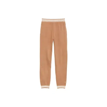 Victoria's Secret PINK Varsity Knit Jogger Pants/Toffee Knitted Sports Pants Women's Toffee
