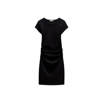 ZARA Short Sleeved Dresses Women's Black