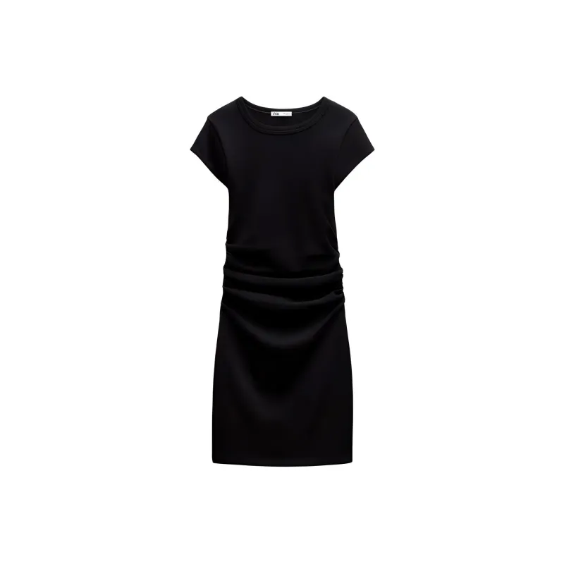 ZARA Short Sleeved Dresses Women's Black-0