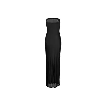 SAINT LAURENT Strapless Maxi Dress