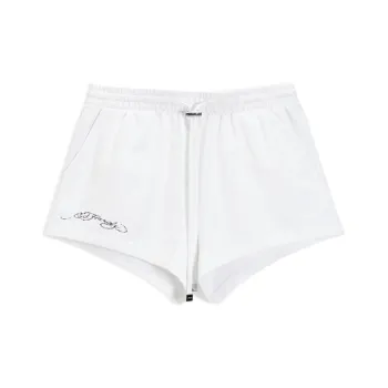 Ed Hardy SS24 Casual Shorts Women's White
