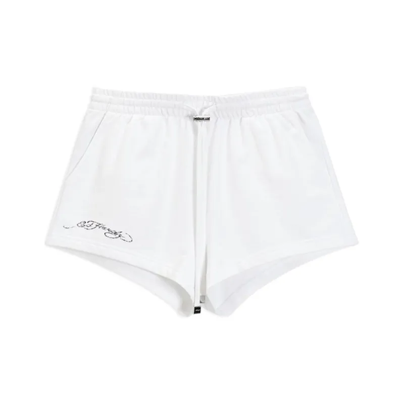 Ed Hardy SS24 Casual Shorts Women's White-0