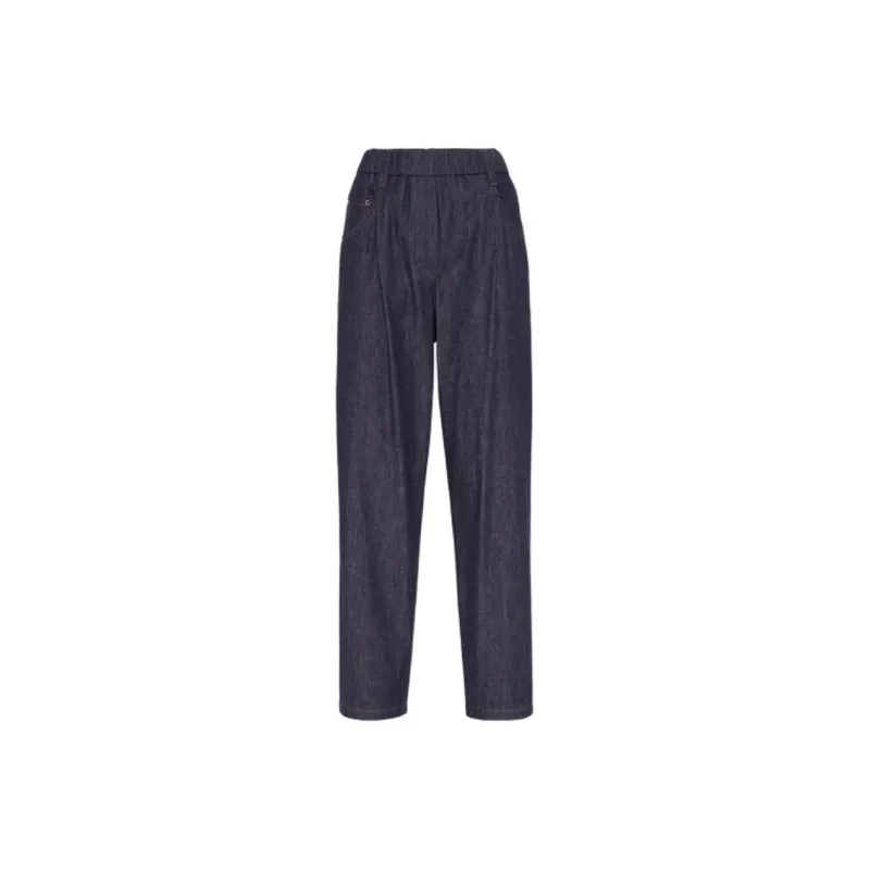 Brunello Cucinelli Elasticated waist Tapered Jeans-0