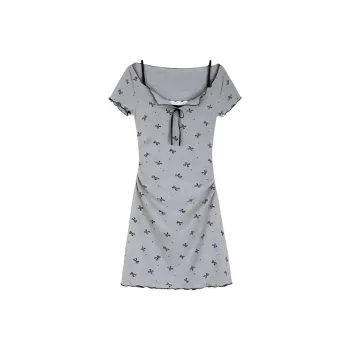 JOSR Short Sleeved Dress Women's Gray