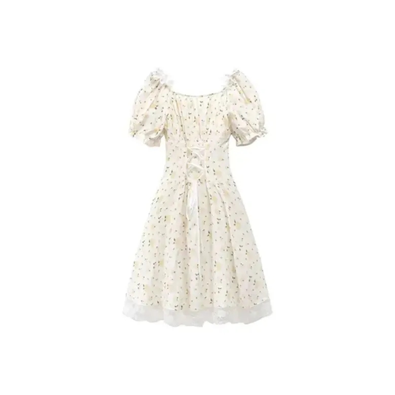 JOSR Short Sleeved Dresses Women's Floral-0