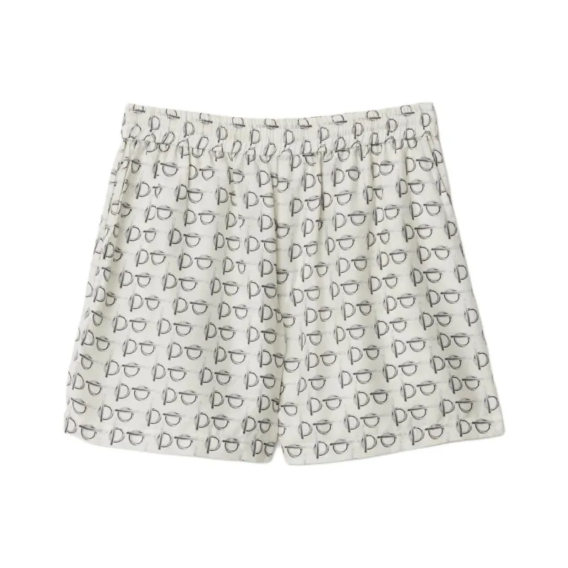 Burberry Toggle print Silk Shorts-0