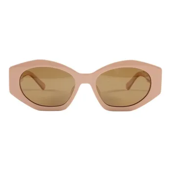 Polaroid Plate Frame Irregular Shape Sunglasses Unisex