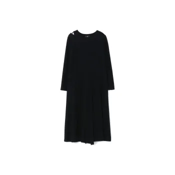 Yohji Yamamoto Long Sleeved Dress Women's Black