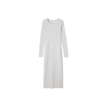 AMERICAN VINTAGE A.M SS25 DRESS GAMIPY Long-Sleeved Dresses Women's POLAR MELANGE/Arctic Mélange