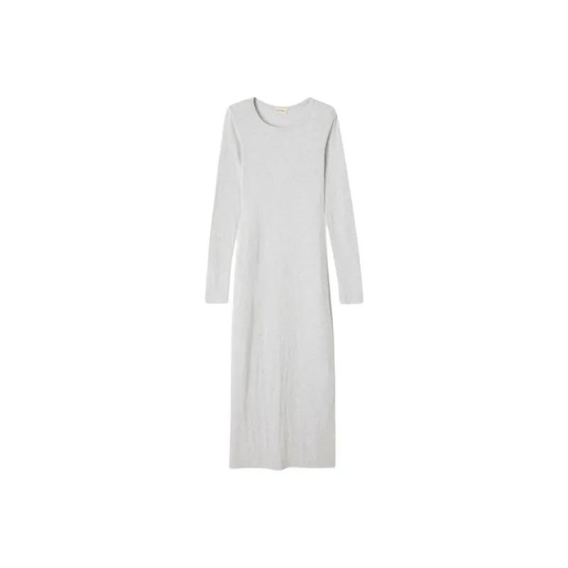 AMERICAN VINTAGE A.M SS25 DRESS GAMIPY Long-Sleeved Dresses Women's POLAR MELANGE/Arctic Mélange-0
