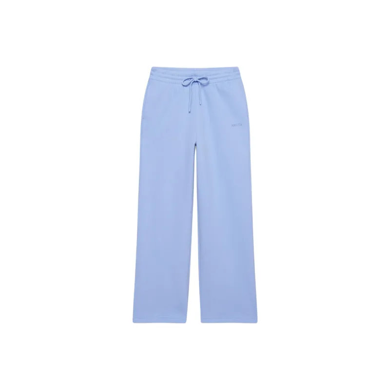 ARITZIA Cozy Sweatfleece Boyfriend Wide Sweatpant Knitted Sports Pants Women's Dayflower Blue/Commelina Blue-0