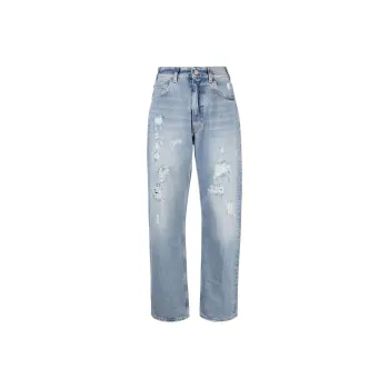 Fortela Straight-leg Distressed Denim Trousers
