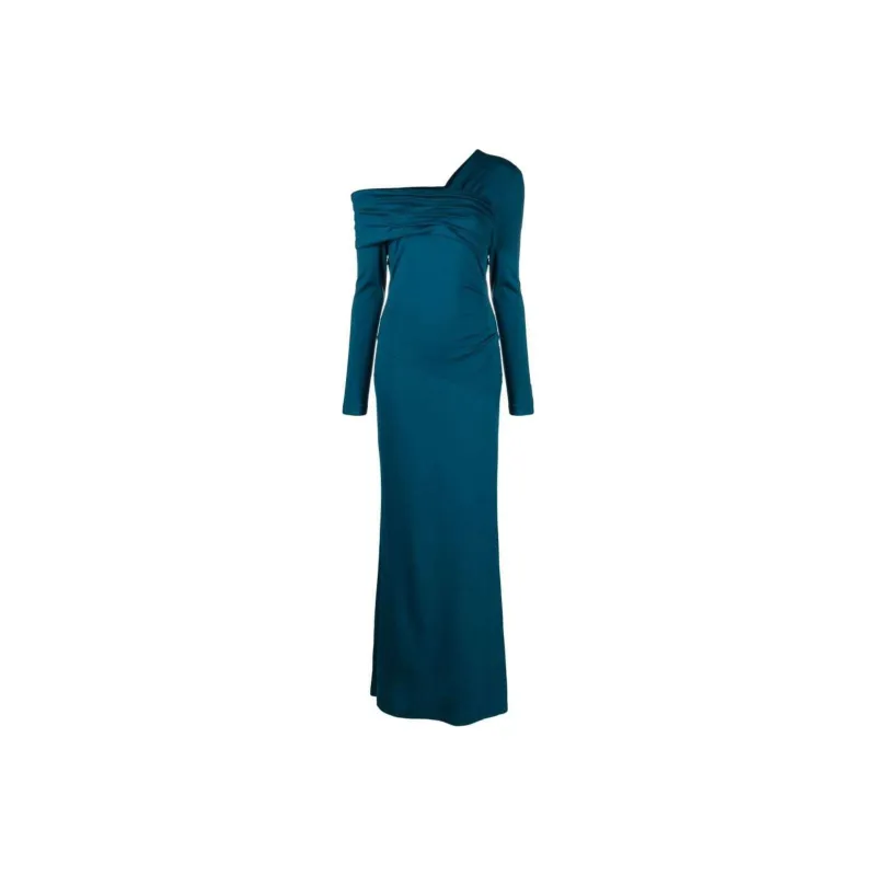DVF Diane Von Furstenberg Dolores Pleat-detail Maxi Dress-0