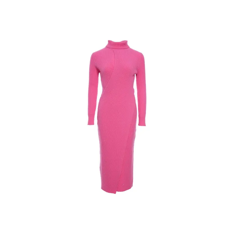 BESIONIA FW24 Long Sleeved Dresses Women's Pink-0