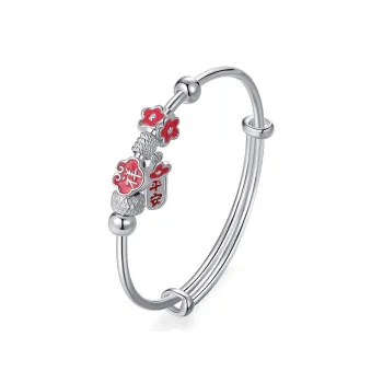 LAOMIAO 990 Fine Silver Bangles Women's