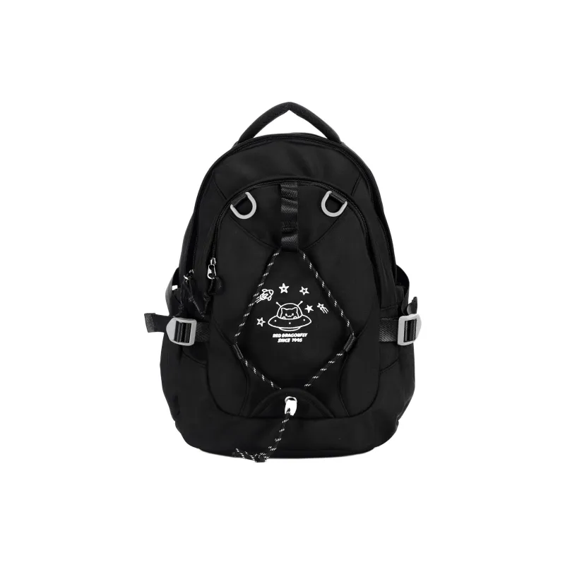 RED DRAGONFLY Fabric Space Meow Backpack Regular Women's Pink Gray-1