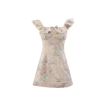 JOSR Short-Sleeved Dresses Women's Floral