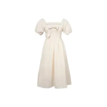 PAIN OR PLEASURE Short Sleeved Dresses Women's Apricot