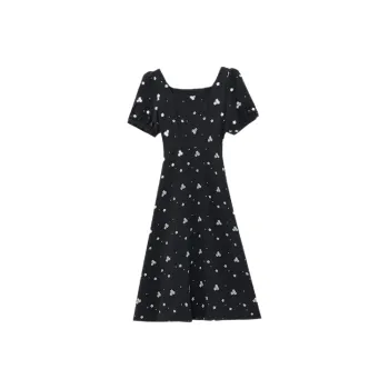 ABBY GODDESS Short Sleeved Dress Women's Black