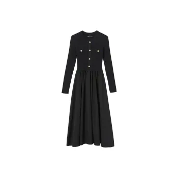 WESTLINK Long Sleeved Dresses Women's Black