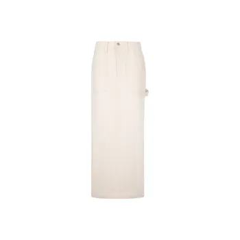 CALVIN KLEIN Denim Long Skirts Women's Denim Ecru