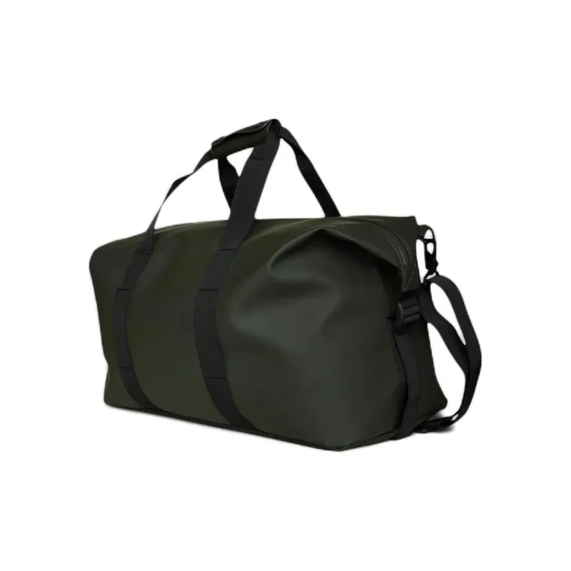 Rains Polyester One Shoulder Handbag, Travel Bag 36L Unisex Green-1