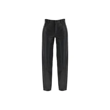 TOTEME Leather Pants Women's Black