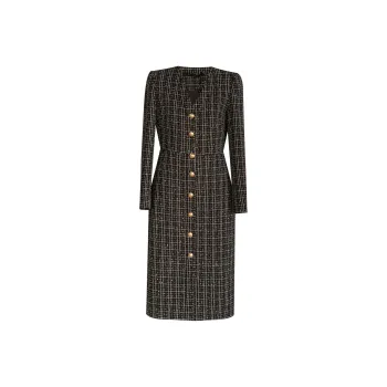 ROEYSHOUSE Long Sleeved Dresses Women's Plaid