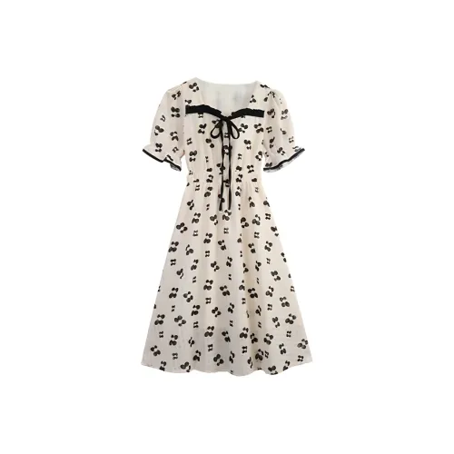 Local Gal Short-Sleeved Dresses Women's Beige