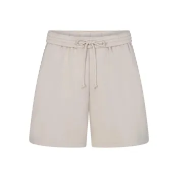SKIMS COTTON FLEECE OVERSIZED SHORT Casual Shorts Women's STONE/Stone Color
