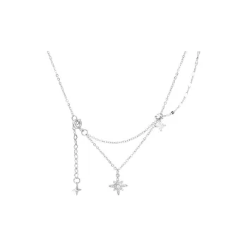 DAWO 925 Sterling Silver Necklaces Women's