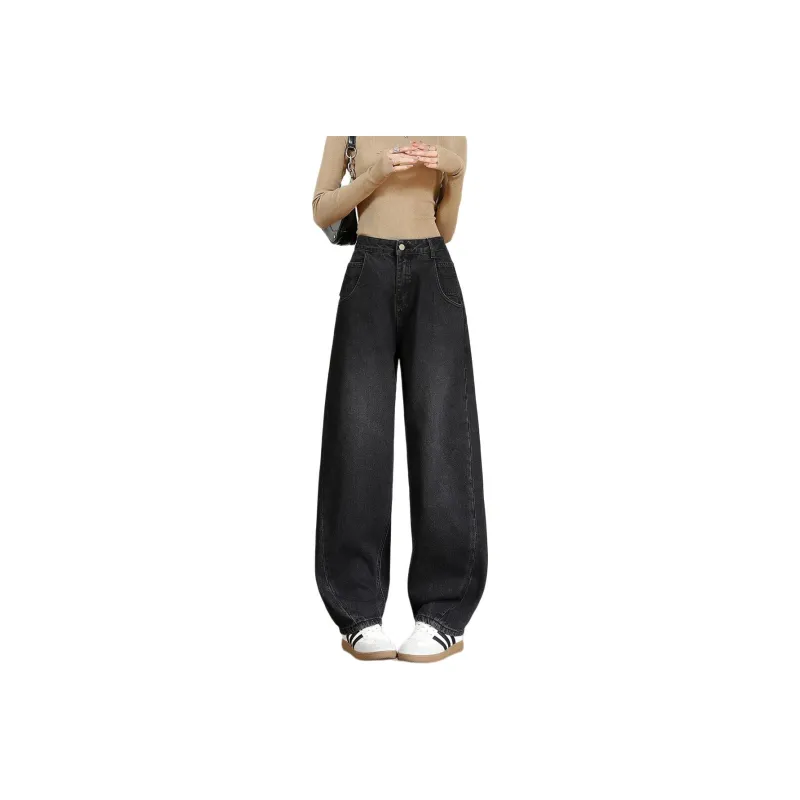 FAWENXIANGZI Jeans Women's Black-0