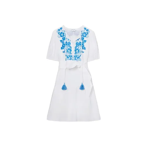 Kate Spade Floral Embroidered Midi Dress