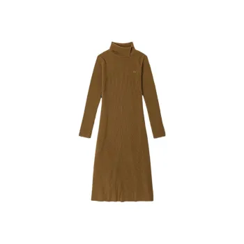 LACOSTE Long Sleeved Dresses Women's Brown