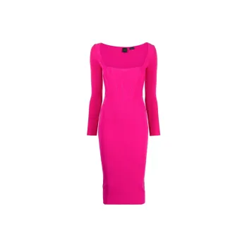 PINKO Long Sleeved Dresses Women's Fuchsia