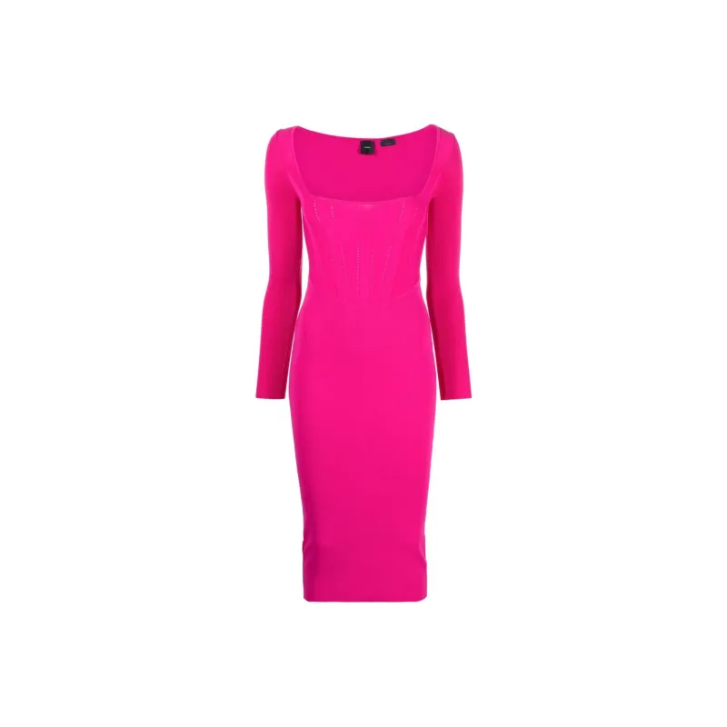 PINKO Long Sleeved Dresses Women's Fuchsia-0
