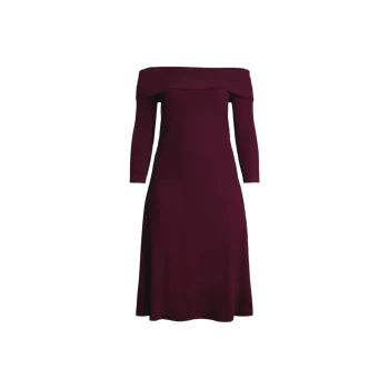 Polo Ralph Lauren Long-Sleeved Dresses Women's Black Pinot Noir