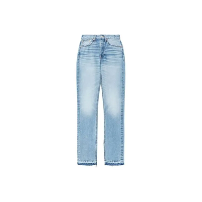 RE/DONE High Waist Straight-Leg Jeans-0