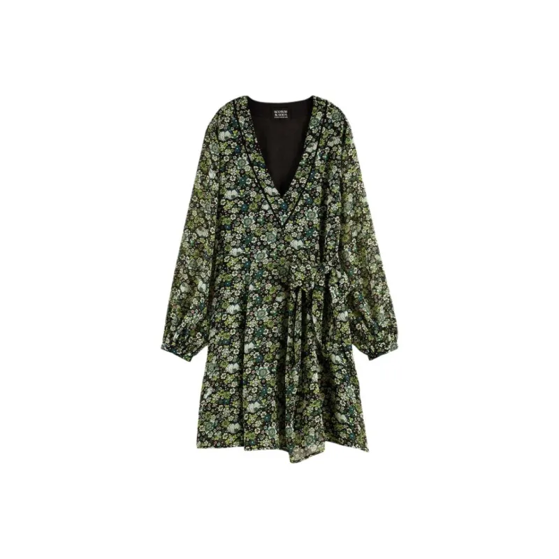 Scotch&Soda Long-Sleeved Dresses Women's Multicolor-0