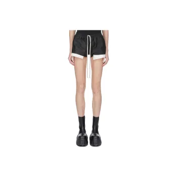 RICK OWENS Leather Boxer Shorts 'Black'