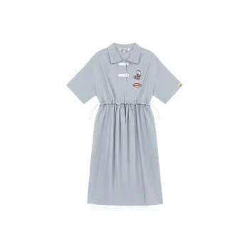 B.Duck Short Sleeved Dress Women's Dark Gray