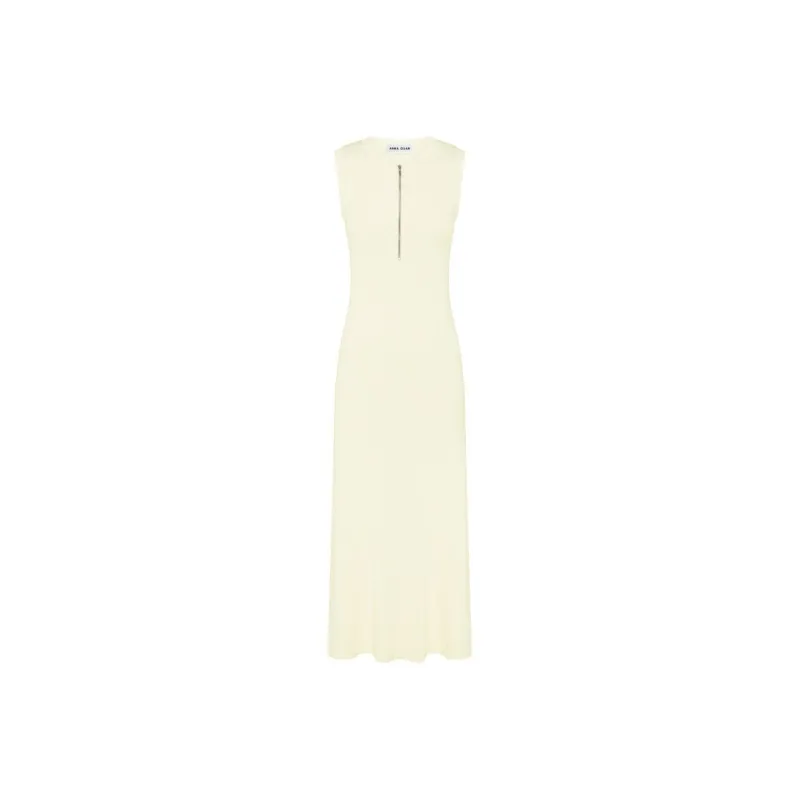 Anna Quan Jennie Ribbed-knit Midi Dress-0