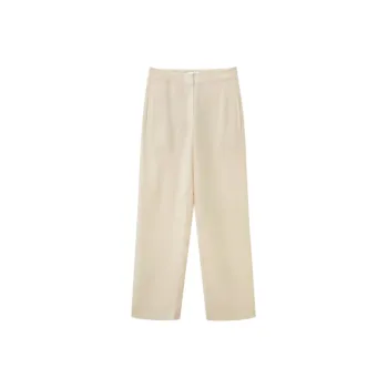 OVV Suit Trousers Women's Khaki Solid Color 09