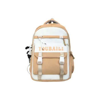 H YXIANG Nylon Backpack Unisex Multicolor