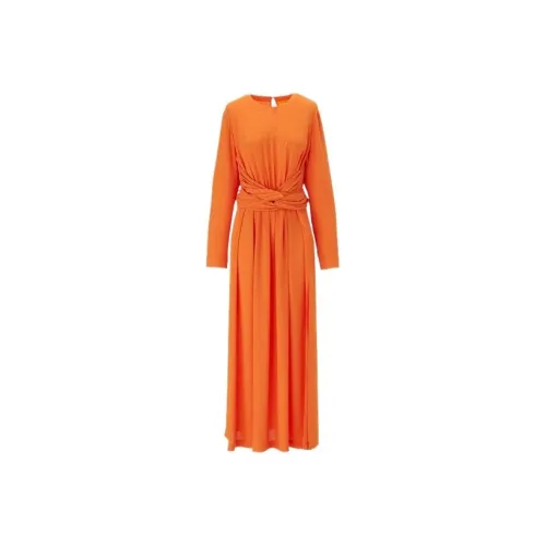 Onitsuka Tiger Long-Sleeved Dresses Women's Orange