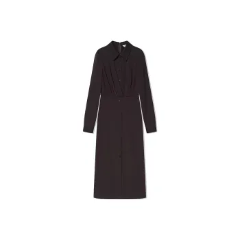 COVERINS Long Sleeved Dresses Women's Dark Coffee