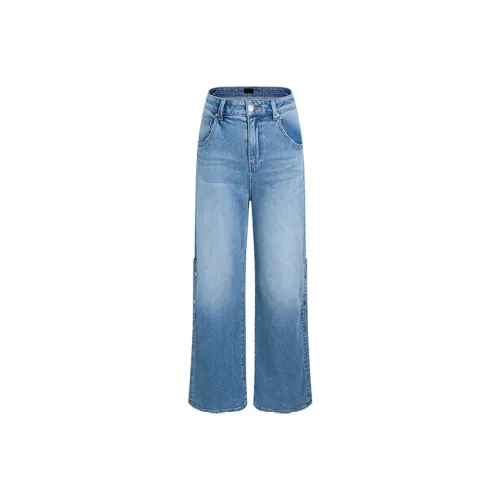 LIUREGALI 스카이 블루 여성 청바지