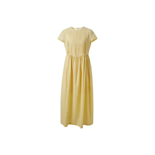 3COLOUR Short Sleeved Dress Women's Citrus Orange Yellow