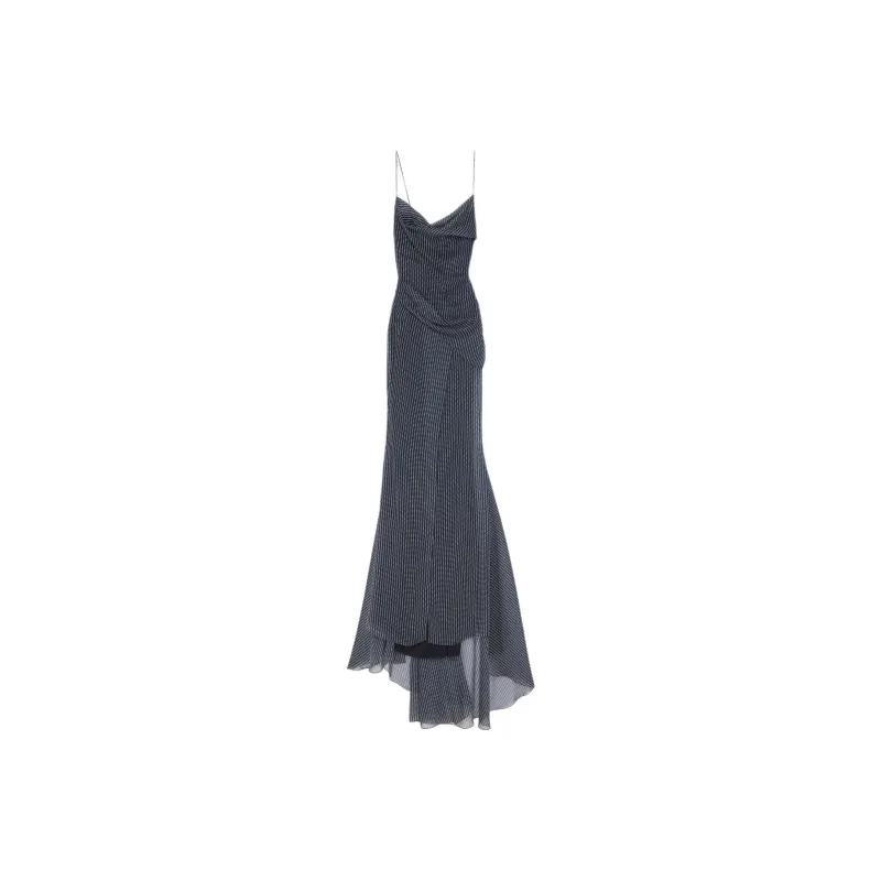GIVENCHY SS24 Slip Dress Women's Marine Blue-0