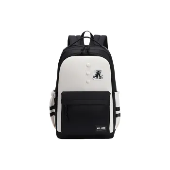 Yalu Nylon Fabric Backpack Regular Unisex Gray/Black/Orange Red/Purple/Khaki/Coffee